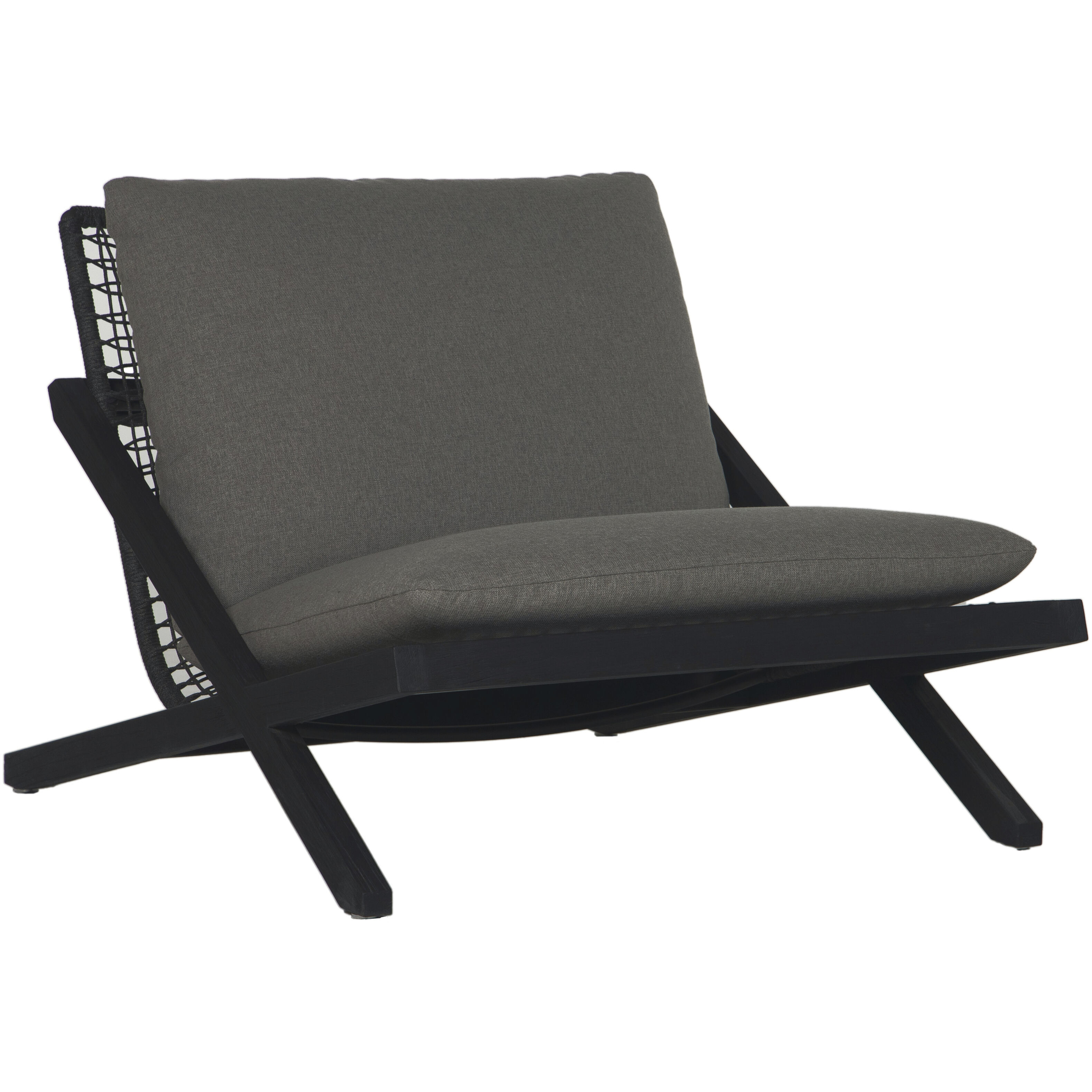 Bari Charcoal / Gracebay Grey Outdoor Lounge Chair